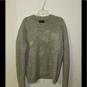 Large Abercrombie Cream Sweater.